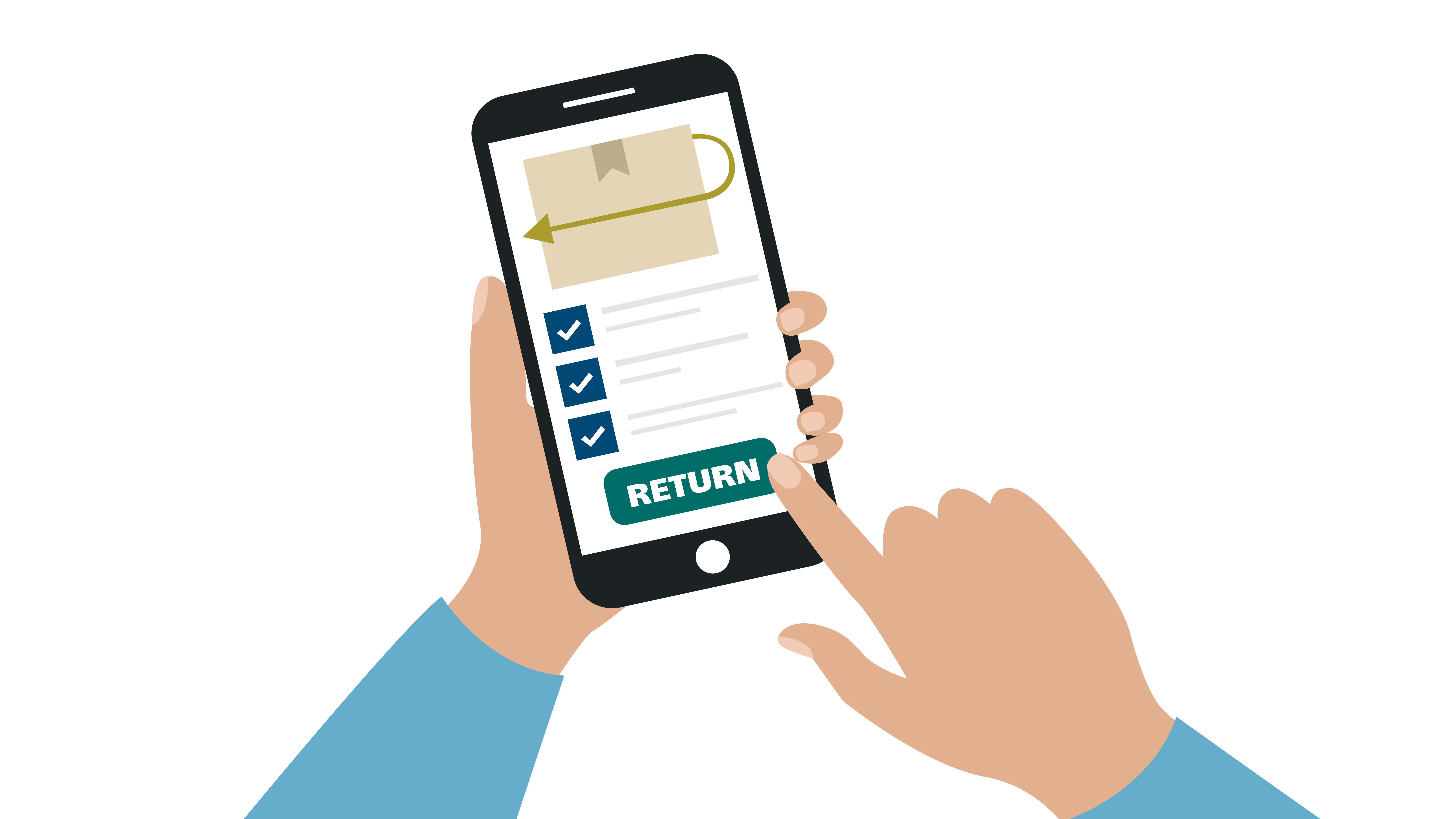 Organizzare i resi sul telefono